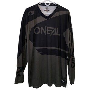 O'Neal Men’s 2 XL Dirt Bike Riding Motocross Off-Road Gray Long Sleeve Shirt